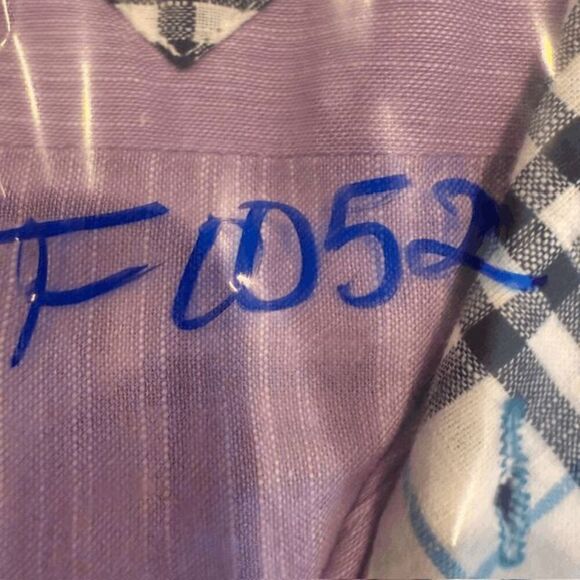 Bespoke Button Front Lavender Purple Contrast Plaid Flip Cuff Size XXL - Picture 14 of 14